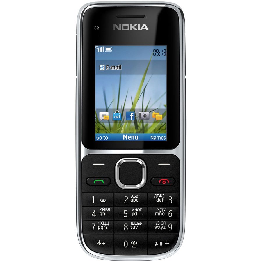 Popular Choice Students Factory Unlock 3G Classic Bar Phone C2-01 Dual SIM Card Premium Keyboard Flip Design FM Cheap Used